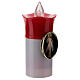 Lumada electric candle, white, image of Jesus with flickering li s3