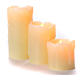 Set 3 bougies à piles flamme vive s2