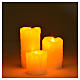 Set 3 candele batterie fiamma viva s3