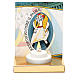 Small altar with electric candle and golden cardboard base Jubilee s3
