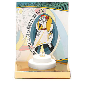 Mini altar con vela eléctrica base oro imagen Jubileo s1