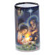 Candle with Christmas image and fake internal candle s1