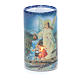 Candle with batteries Guardian Angel image and fake internal candle s1