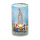 Candle with batteries Our Lady of Fatima image and fake internal candle s1