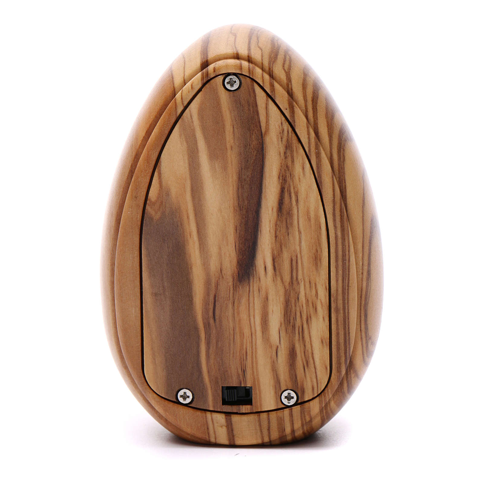 Our Lady of Lourdes candle in olive wood with led 10X7 cm online