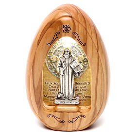 Velas Votivas: Altarinho votivo em madeira de oliveira São Bento com led 10x7 cm Velas Votivas: Altarinho votivo em madeira de oliveira São Bento com led 10x7 cm