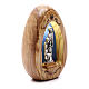 Holy Family olive wood candle with led 10X7 cm s2