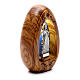 Jesus the Compassionate olive wood candle with led 10X7 cm s2