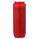 Sanctuary candle in red PVC with IHS symbol - 6 days s3