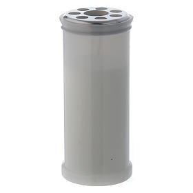 Votivkerze T40 weiss mit weissen Wachs s1