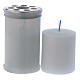 White votive candle T30 white wax s2