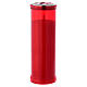 T50 red votive candle with white wax s1