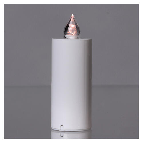 LED white votive candle with white flickering light disposable Lumada 2