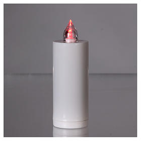 Veilleuse votive Lumada blanche lumière clignotante rouge