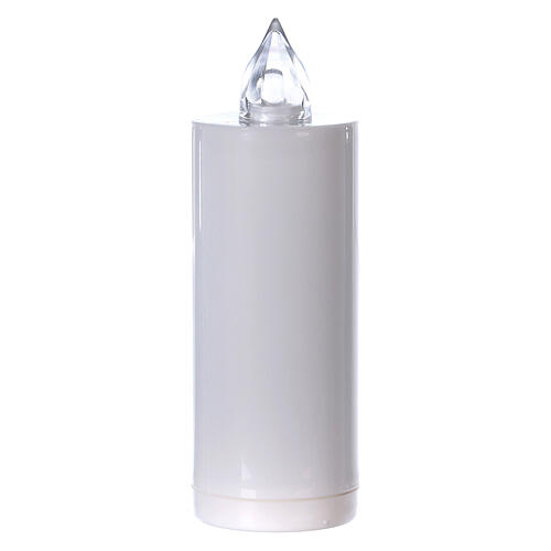 Battery white votive candle with red flashing light Lumada 1