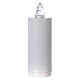 Battery white votive candle with red flashing light Lumada s1