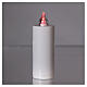 Battery white votive candle with red flashing light Lumada s2