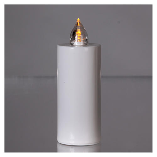 Lumada electric candle with yellow fixed light, disposable 2