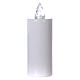 Lumada white votive candle with fixed yellow light disposable s1