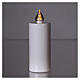 Lumada white votive candle with yellow flickering light s2