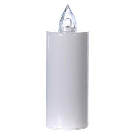 Lumino elettrico in plastica bianca durata 60 gg 6,5x 11 cm - 550056 