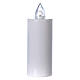 Lumada disposable white candle with flickering yellow light s1