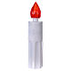 Lumada votive candle with red flickering light and white body s1