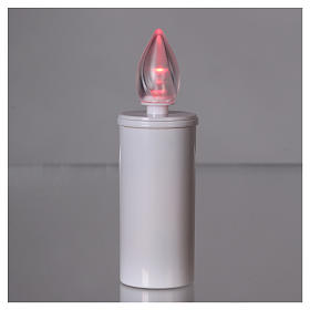 Lumada electric candle with red intermittent light, disposable, one year life