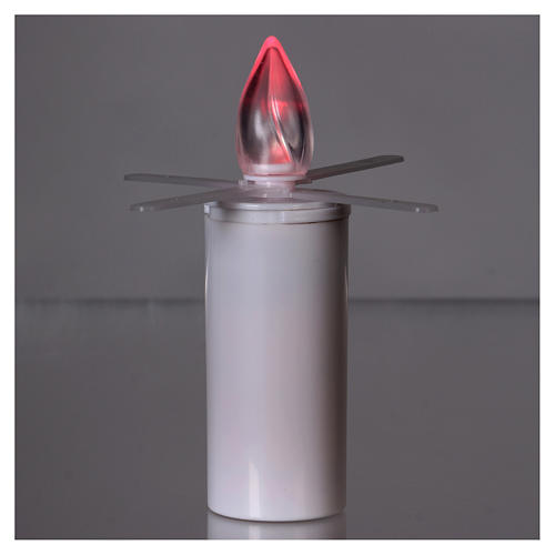 Lumada electric candle with red intermittent light, disposable, one year life 3