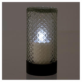 Lumada electric candle in glass with white flickering light