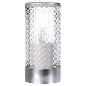 Veilleuses votives diverses: Bougie électrique grise Lumada lumière blanche effet flamme