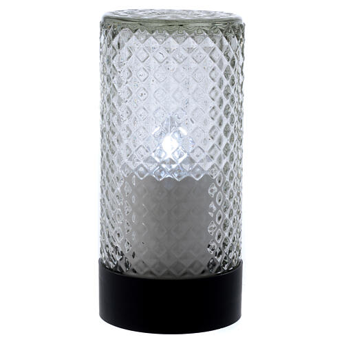Lumada battery candle with white light flame effect 1