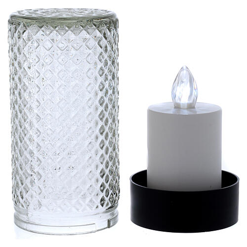Lumada battery candle with white light flame effect 3