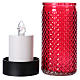 Lumada candle in glass with red flickering light s3