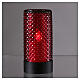Battery operated glass candle red light flame effect s2