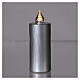 Lumada candle silver yellow light real flame s2