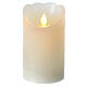 Wax LED candle h 13 cm flame effect motion s1