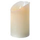 Wax LED candle h 13 cm flame effect motion s2