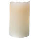 Wax LED candle h 13 cm flame effect motion s3