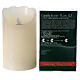 Wax LED candle h 13 cm flame effect motion s4