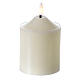 Wax candle, h 12 cm, 3D LED flame with sensor for remote control s1