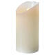 Bougie cire LED flamme effet mouvement h 15 cm s2