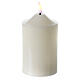 Wax candle, h 15 cm, 3D LED flame with sensor for remote control s1