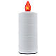 Lumada votive candle with Sacred Heart of Jesus, white with red flame s2