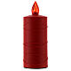 Lumada votive candle with Immaculate Heart of Mary, red plastic s2