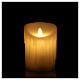 White LED flickering wax candle 13x9 cm melting s2