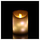 LED candle flickering white wax 13x9 cm warm white s2