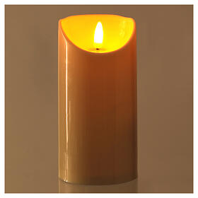Electric candle real yellow flickering faux wax 120 days Lumada