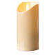 Electric candle real yellow flickering faux wax 120 days Lumada s3