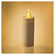 Lumada white electric candle with steady yellow light, 100 days s2